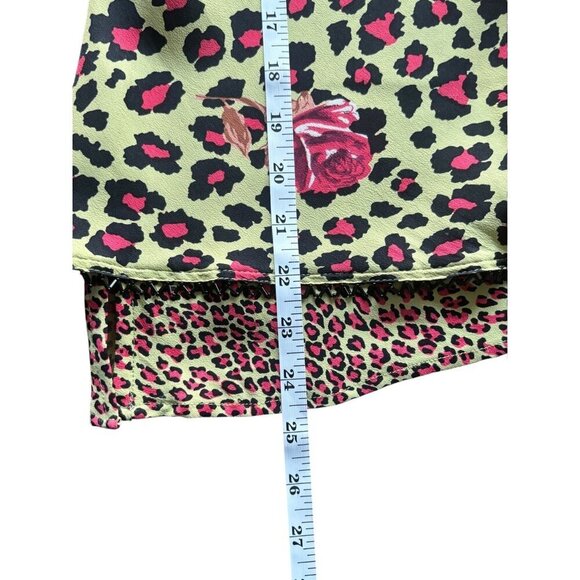 F.J. Malik Women's Sleeveless Floral Animal Print Top - Picture 5 of 6